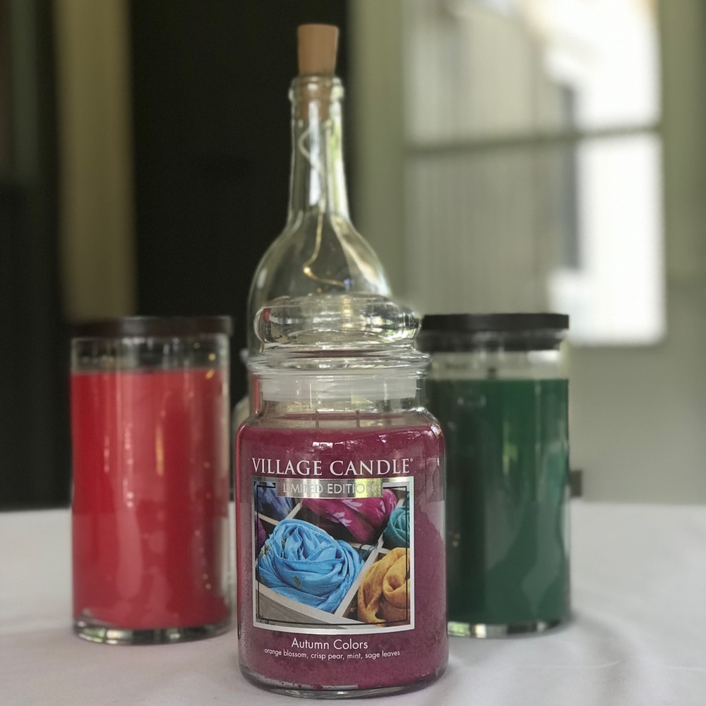 Village Candle Autumn Colors Ltd Edition Lg Jar - Picture 2 of 7